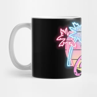 Chill Summer Palms Black Mug